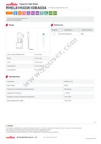 RHEL81H333K1DBA03A Datasheet Cover