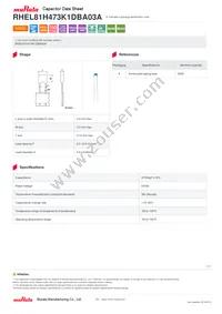 RHEL81H473K1DBA03A Datasheet Cover