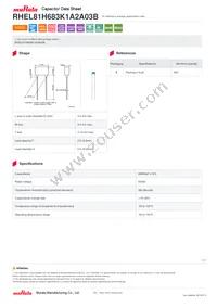 RHEL81H683K1A2A03B Datasheet Cover