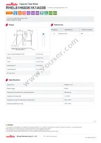 RHEL81H683K1K1A03B Datasheet Cover