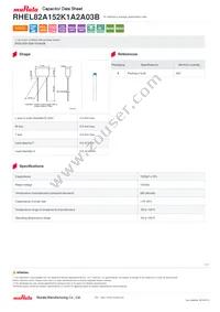 RHEL82A152K1A2A03B Datasheet Cover