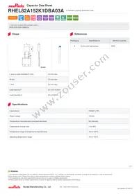 RHEL82A152K1DBA03A Datasheet Cover