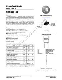 RHRG30120 Datasheet Cover