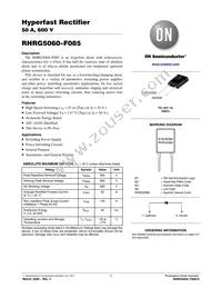 RHRG5060-F085 Datasheet Cover