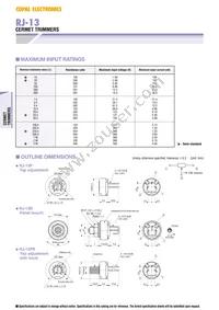 RJ-13SR502 Datasheet Page 3