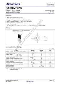 RJH1CV7DPK-00#T0 Datasheet Cover