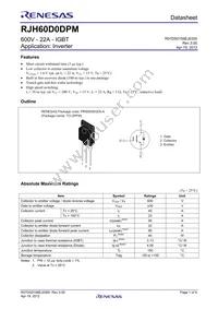 RJH60D0DPM-00#T1 Datasheet Cover