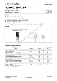 RJH60D7BDPQ-E0#T2 Datasheet Cover