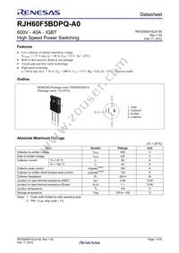 RJH60F5BDPQ-A0#T0 Datasheet Cover