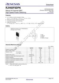 RJH60F6DPK-00#T0 Datasheet Cover