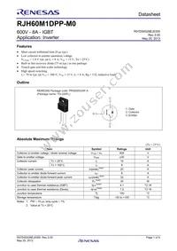 RJH60M1DPP-M0#T2 Datasheet Cover