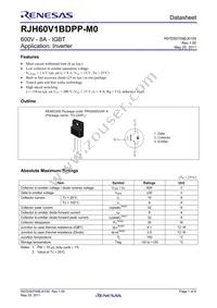 RJH60V1BDPP-M0#T2 Datasheet Cover