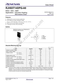 RJH65T14DPQ-A0#T0 Datasheet Cover