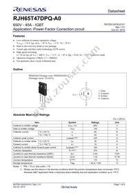 RJH65T47DPQ-A0#T0 Datasheet Cover