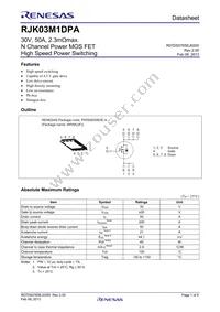 RJK03M1DPA-00#J5A Datasheet Cover