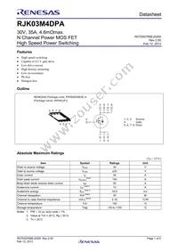 RJK03M4DPA-00#J5A Datasheet Cover