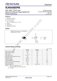 RJK0456DPB-00#J5 Datasheet Cover