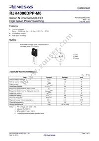 RJK4006DPP-M0#T2 Datasheet Cover