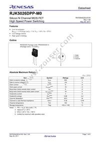 RJK5026DPP-M0#T2 Datasheet Cover