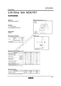 RJP020N06T100 Datasheet Cover