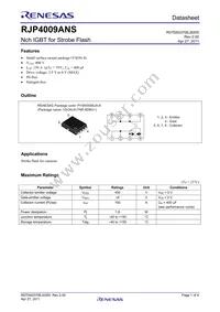 RJP4009ANS-01#Q6 Datasheet Cover