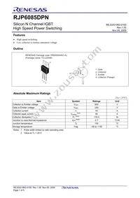 RJP6085DPN-00#T2 Datasheet Page 3