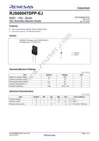 RJS6004TDPP-EJ#T2 Datasheet Cover