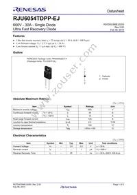 RJU6054TDPP-EJ#T2 Datasheet Cover