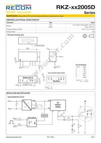 RKZ-242005D/HP Datasheet Page 4