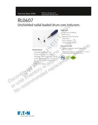 RL0607-821-R Datasheet Cover
