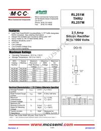 RL257M-TP Datasheet Cover