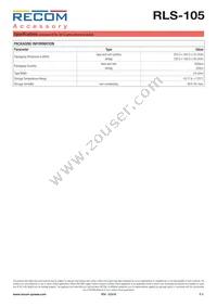 RLS-105 Datasheet Page 3