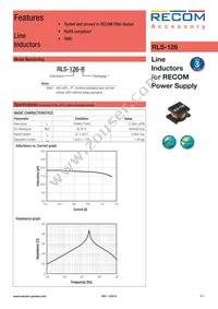 RLS-126 Datasheet Cover