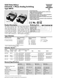 RM1E23V50 Datasheet Cover