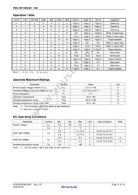 RMLV0816BGSD-4S2#HC0 Datasheet Page 4
