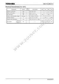 RN1110(T5L Datasheet Page 2
