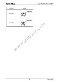 RN1110MFV Datasheet Page 4