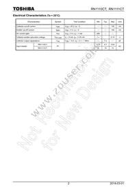 RN1111CT(TPL3) Datasheet Page 2