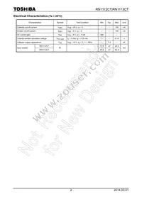 RN1113CT(TPL3) Datasheet Page 2