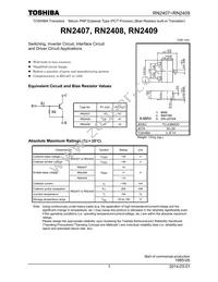 RN2409 Datasheet Cover