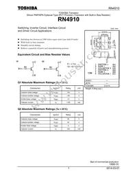 RN4910(T5L Datasheet Cover