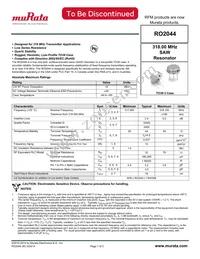 RO2044 Datasheet Cover