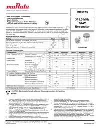 RO3073 Datasheet Cover