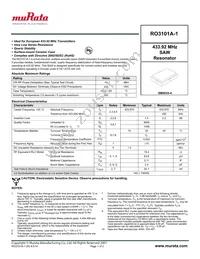 RO3101A-1 Datasheet Cover