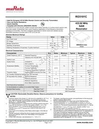 RO3101C Datasheet Cover