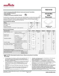 RO3101D Datasheet Cover