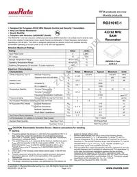 RO3101E-1 Datasheet Cover