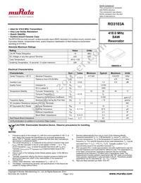 RO3103A Datasheet Cover