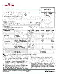 RO3104E Datasheet Cover