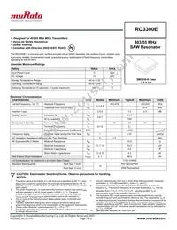 RO3300E Datasheet Cover